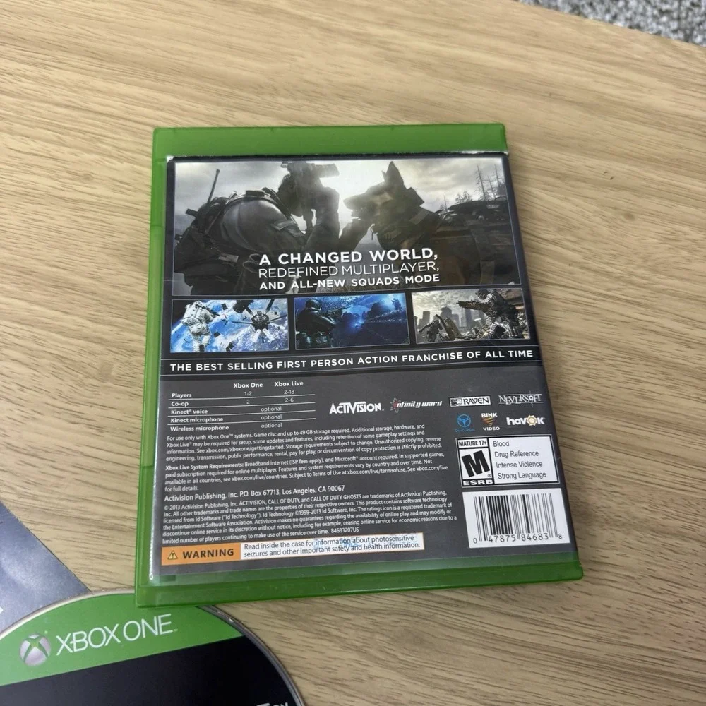 Call of Duty‎ Ghosts - Microsoft Xbox One Complete Tested Working